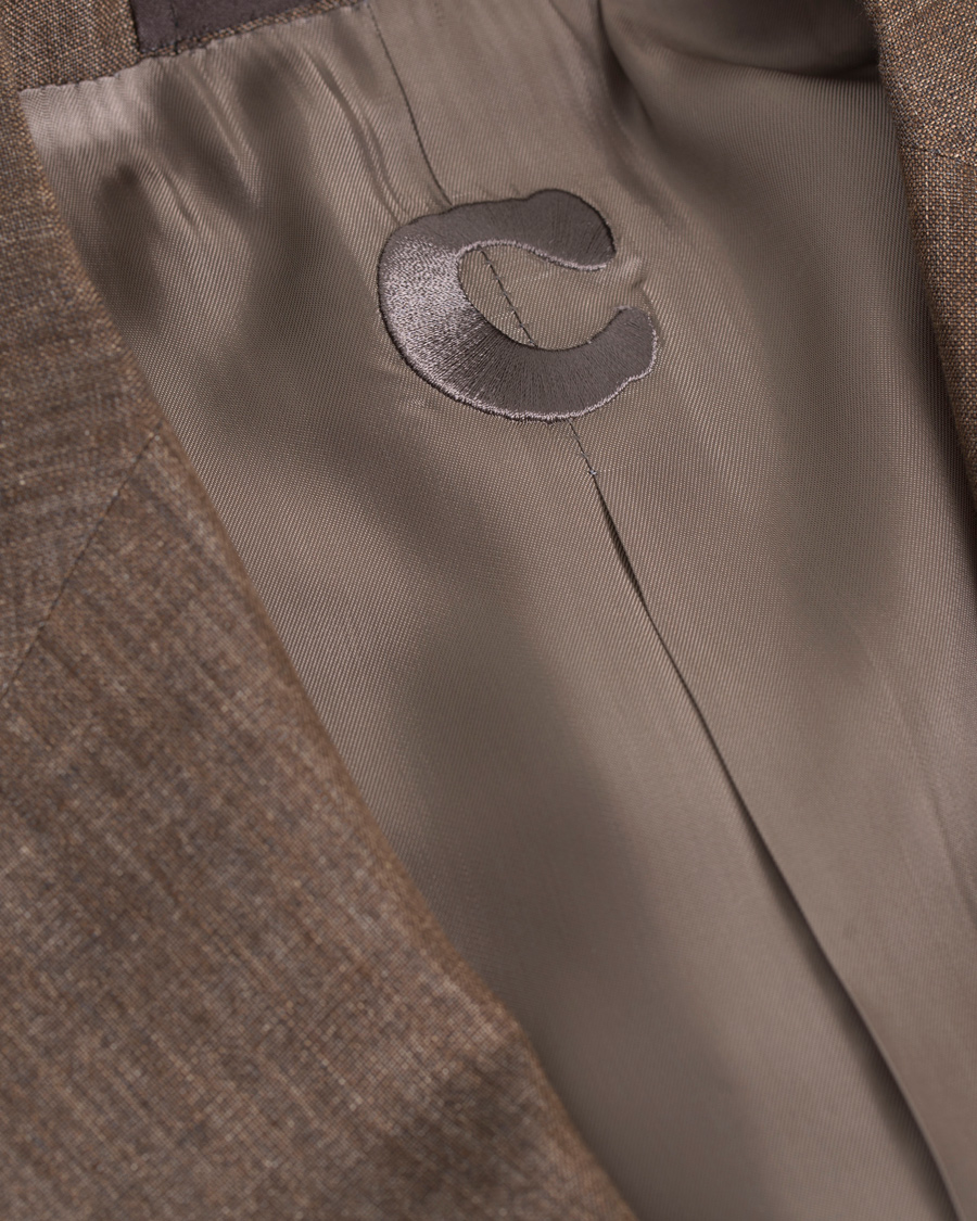 Hombres | Trajes | Caruso | Linen Suit Brown