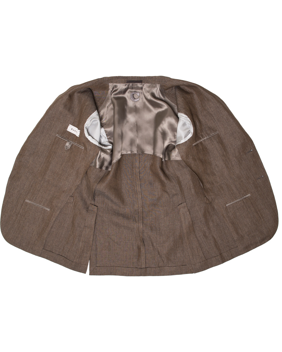 Hombres | Trajes | Caruso | Linen Suit Brown