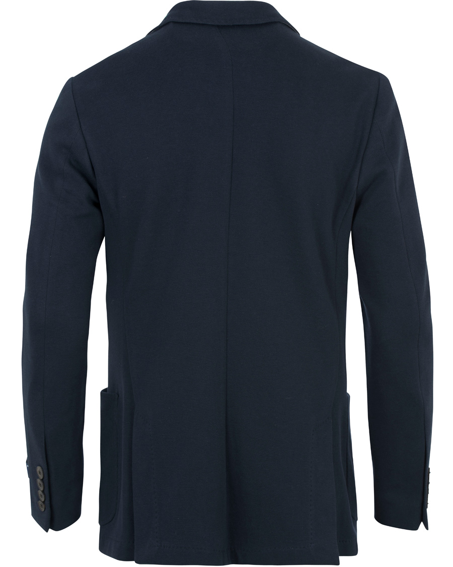Hombres | Blazers | GANT | Weekender Fit Cotton Pique Blazer Navy