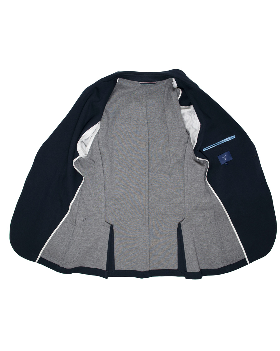 Hombres | Blazers | Gant | Weekender Fit Cotton Pique Blazer Navy