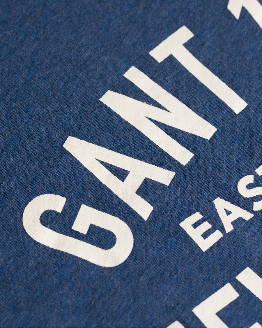 Hombres | Jerséis y prendas de punto | GANT | New Haven Sweatshirt Blue Melange