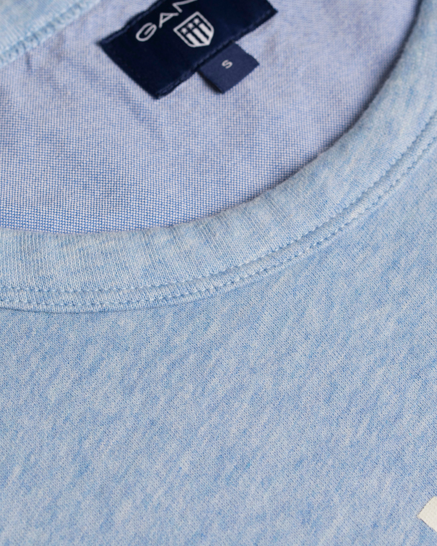 Hombres | Jerséis y prendas de punto | GANT | New Haven Sweatshirt Frost Blue Melange