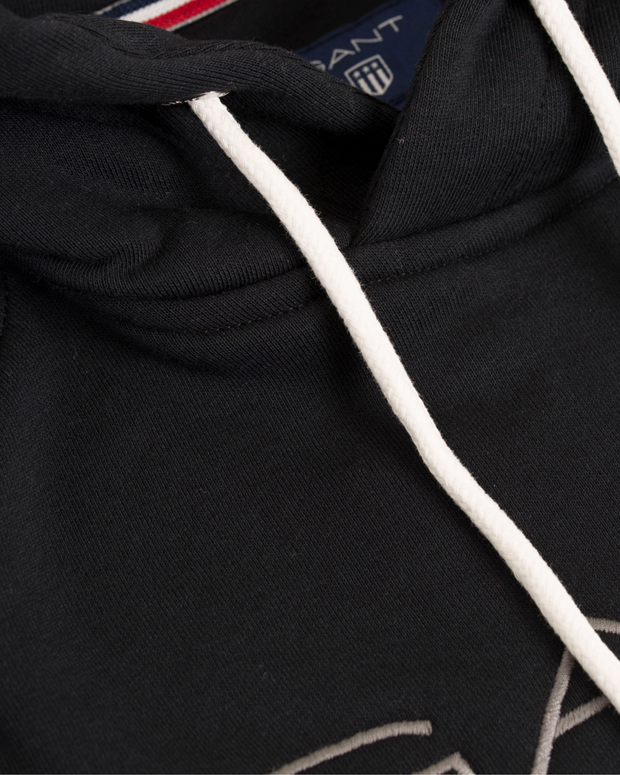 Hombres | Jerséis y prendas de punto | GANT | Shield Sweat Hoodie Black