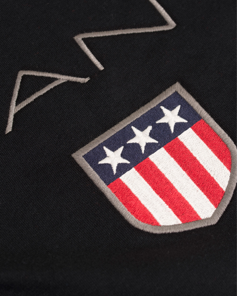 Hombres | Jerséis y prendas de punto | GANT | Shield Sweat Hoodie Black