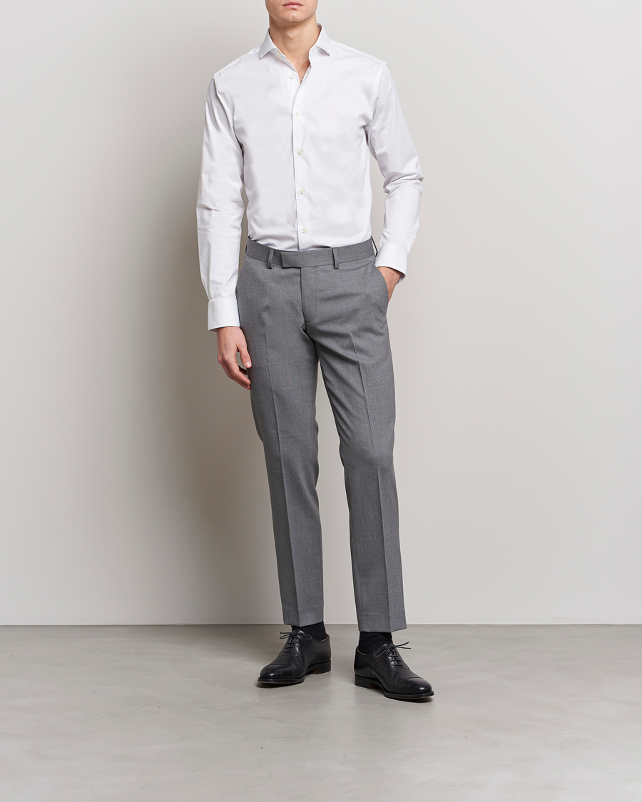Hombres | Formal | Tiger of Sweden | Farell 5 Stretch Shirt White