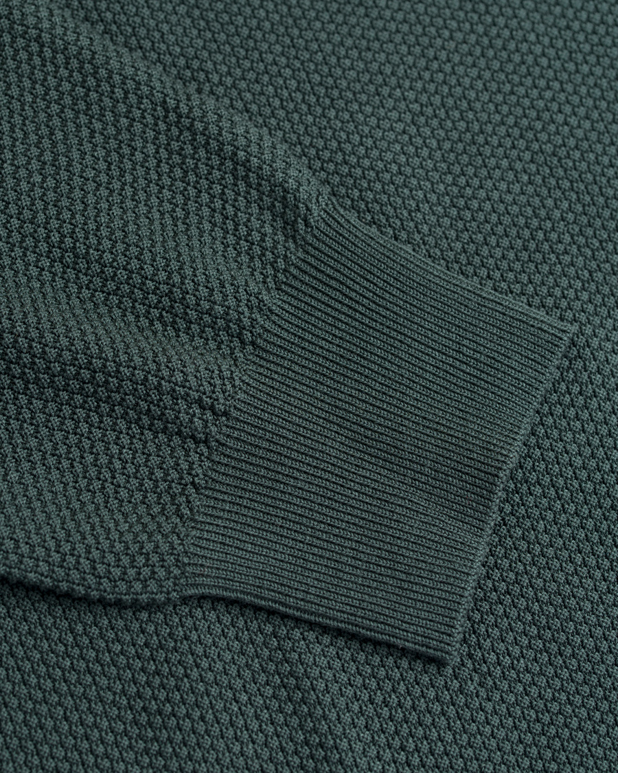 Hombres | Jerséis y prendas de punto | Tiger of Sweden | Matias Waffle Crew Neck Nobel Green