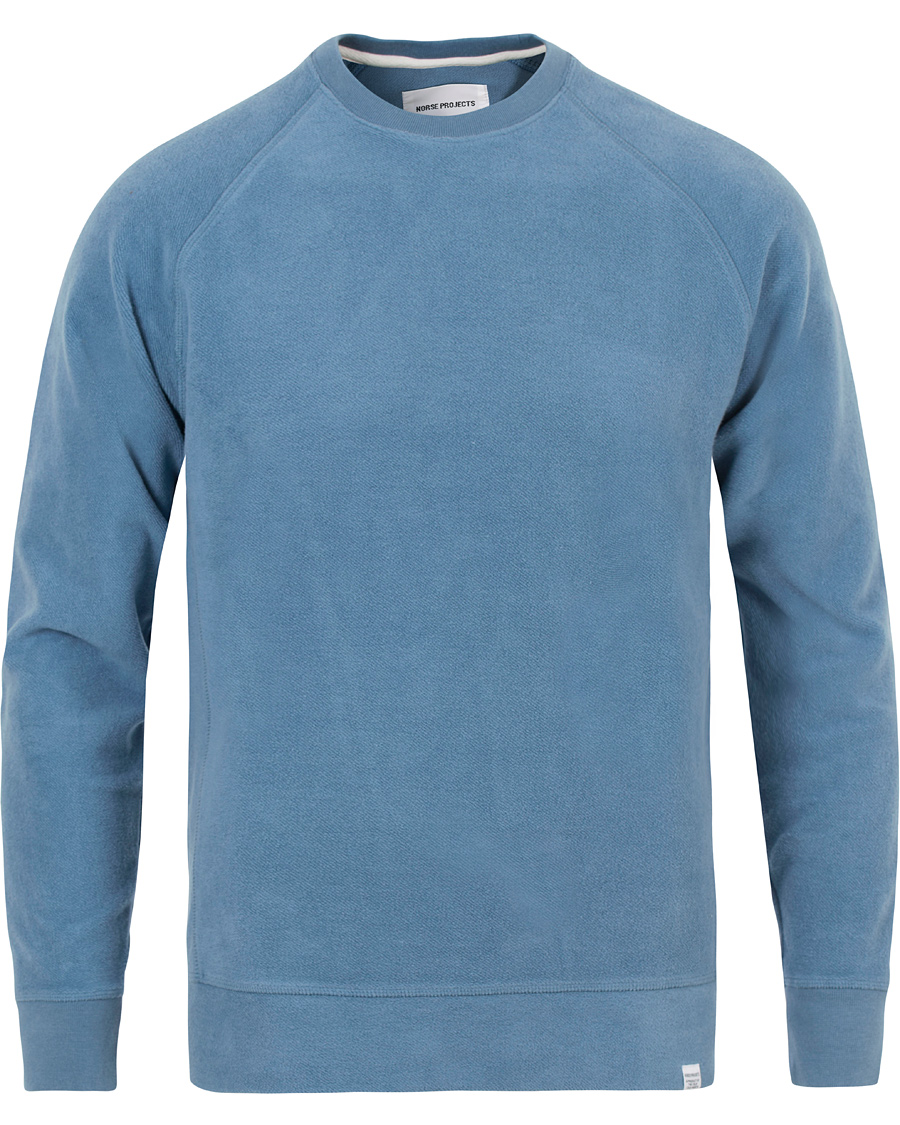 Hombres | Jerséis y prendas de punto | Norse Projects | Ketel Brushed Sweatshirt Marginal Blue