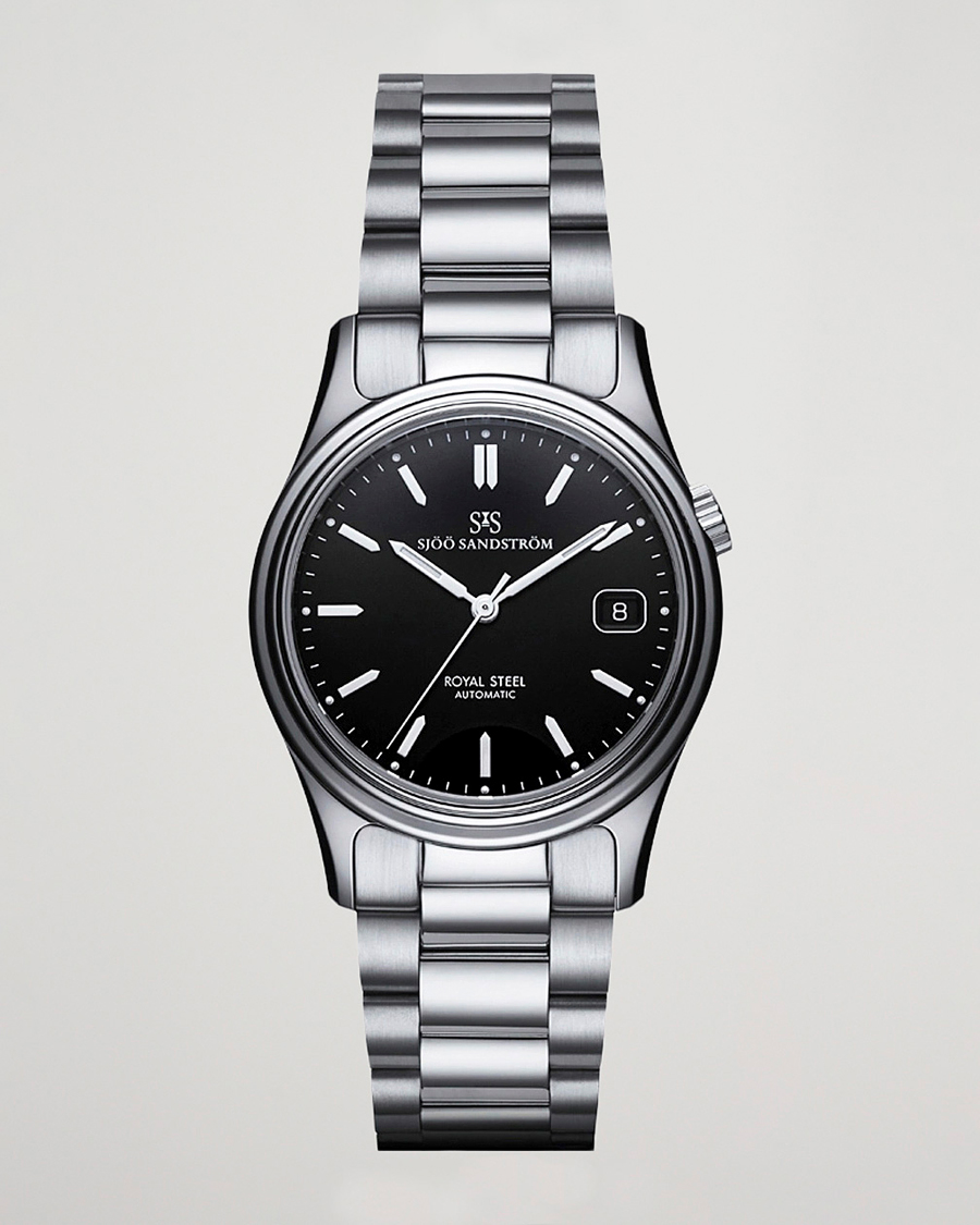 Hombres | Sjöö Sandström Royal Steel Classic 36mm Black with Steel | Sjöö Sandström | Royal Steel Classic 36mm Black with Steel