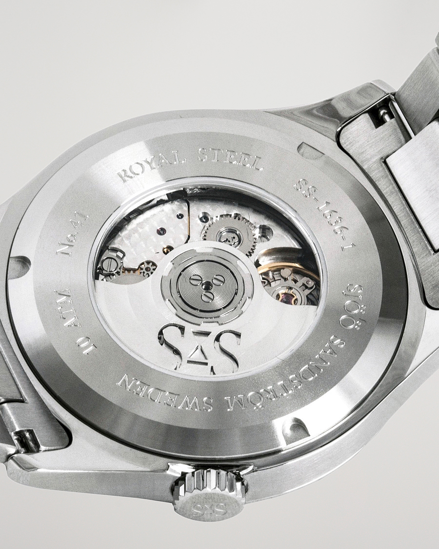 Hombres | Sjöö Sandström Royal Steel Classic 36mm Black with Steel | Sjöö Sandström | Royal Steel Classic 36mm Black with Steel