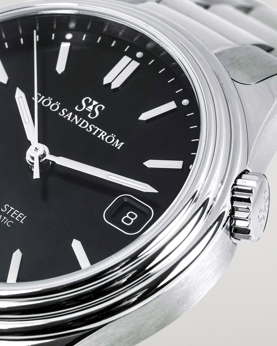 Hombres | Sjöö Sandström Royal Steel Classic 36mm Black with Steel | Sjöö Sandström | Royal Steel Classic 36mm Black with Steel