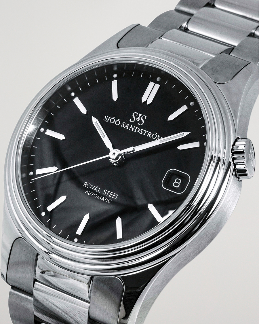 Hombres | Sjöö Sandström Royal Steel Classic 36mm Black with Steel | Sjöö Sandström | Royal Steel Classic 36mm Black with Steel