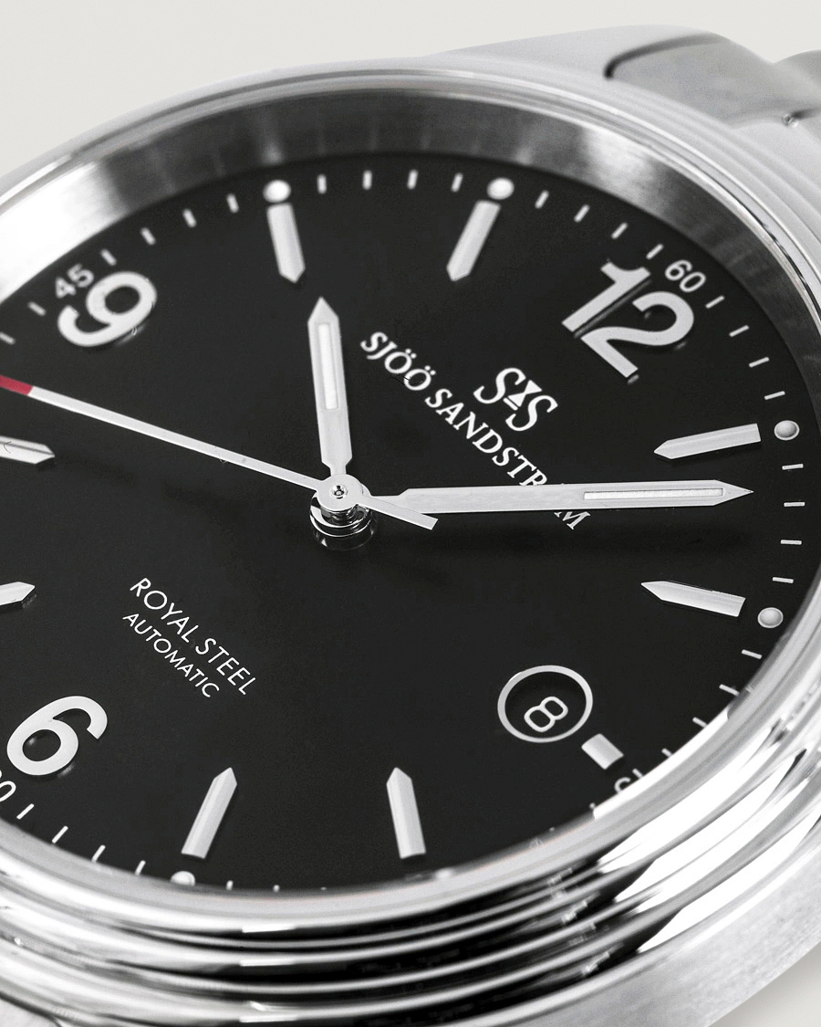 Hombres | Sjöö Sandström Royal Steel Classic 41mm Black and Steel | Sjöö Sandström | Royal Steel Classic 41mm Black and Steel