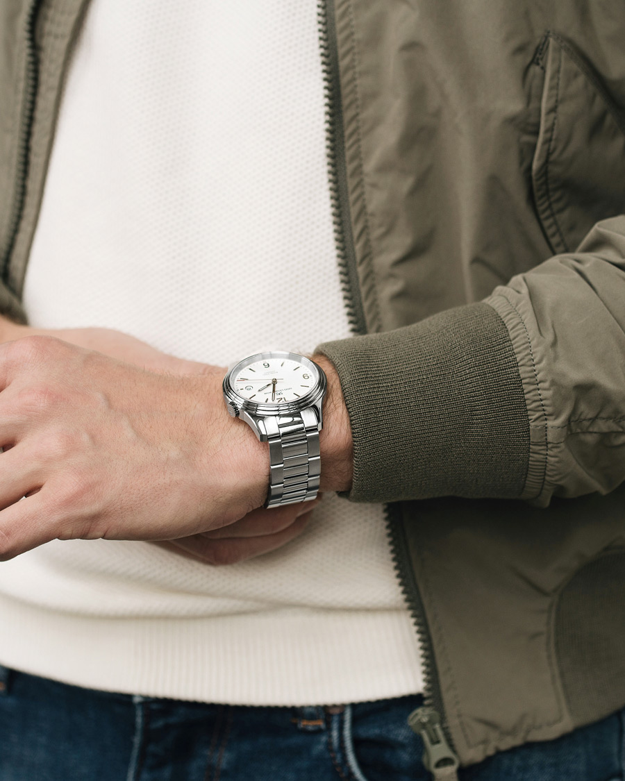 Hombres | Sjöö Sandström Royal Steel Classic 41mm White and Steel | Sjöö Sandström | Royal Steel Classic 41mm White and Steel