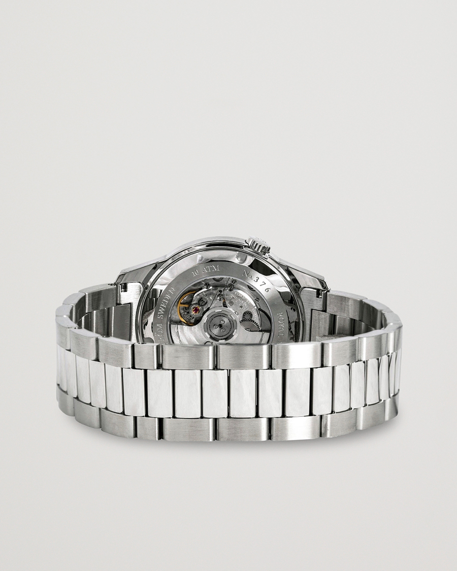 Hombres | Sjöö Sandström Royal Steel Classic 41mm White and Steel | Sjöö Sandström | Royal Steel Classic 41mm White and Steel