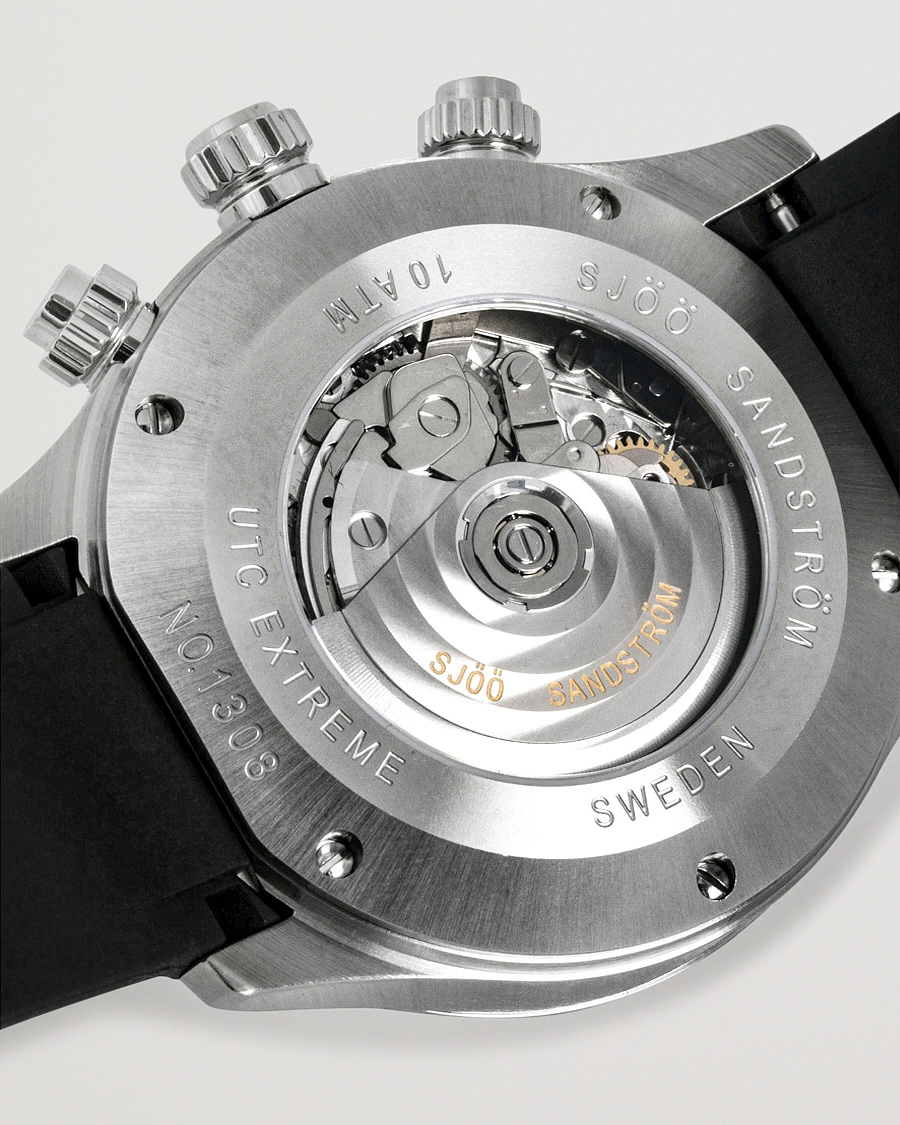 Hombres | Sjöö Sandström UTC Extreme 44,2mm Silver and Black Rubber | Sjöö Sandström | UTC Extreme 44,2mm Silver and Black Rubber