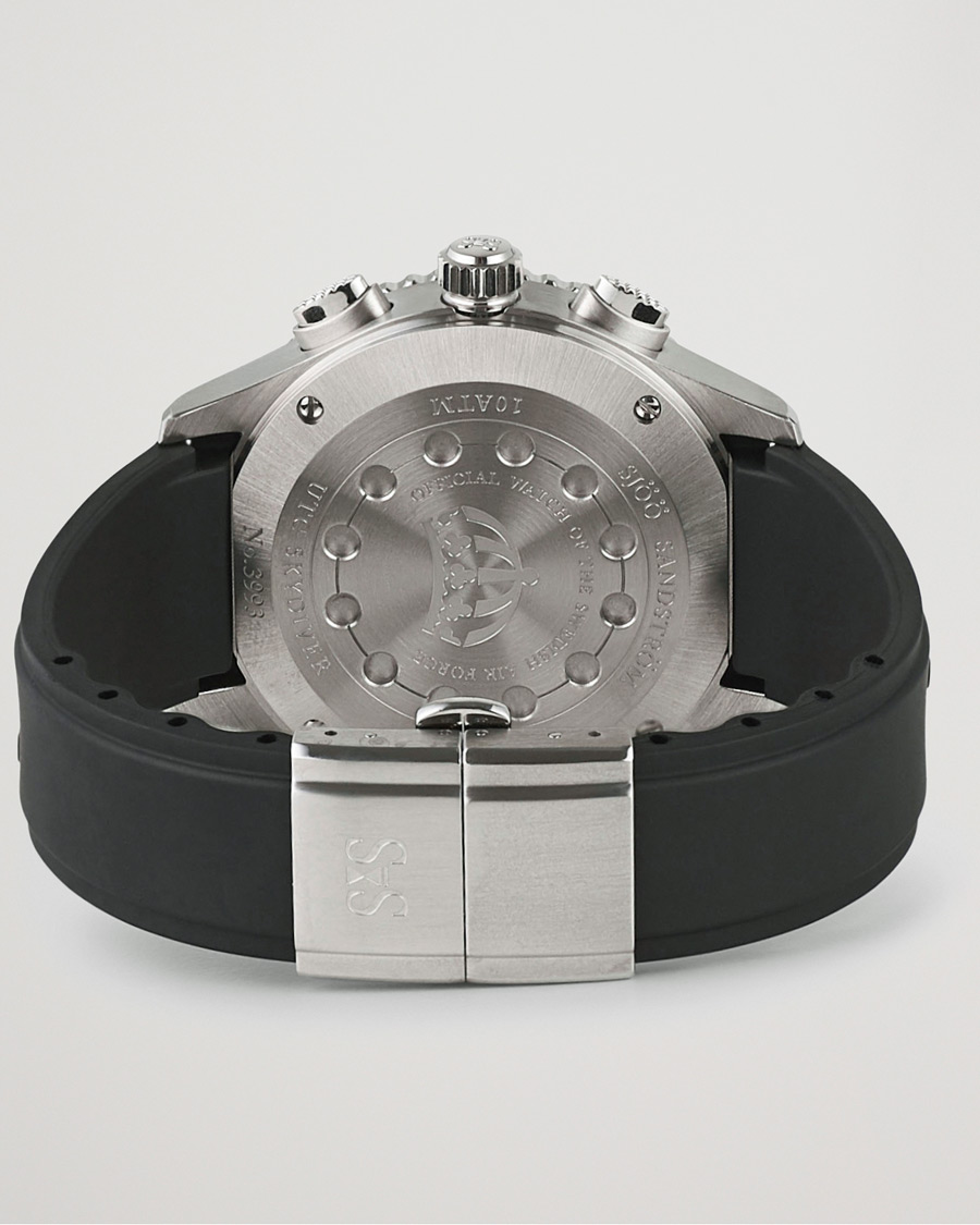 Hombres | Sjöö Sandström UTC Skydiver 44,2mm Black and Black Rubber | Sjöö Sandström | UTC Skydiver 44,2mm Black and Black Rubber