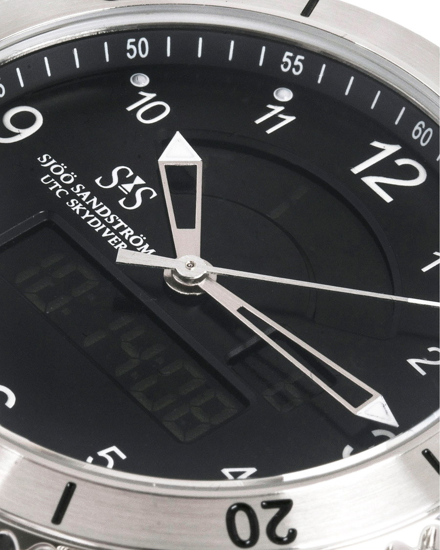 Hombres | Sjöö Sandström UTC Skydiver 44,2mm Black and Black Rubber | Sjöö Sandström | UTC Skydiver 44,2mm Black and Black Rubber