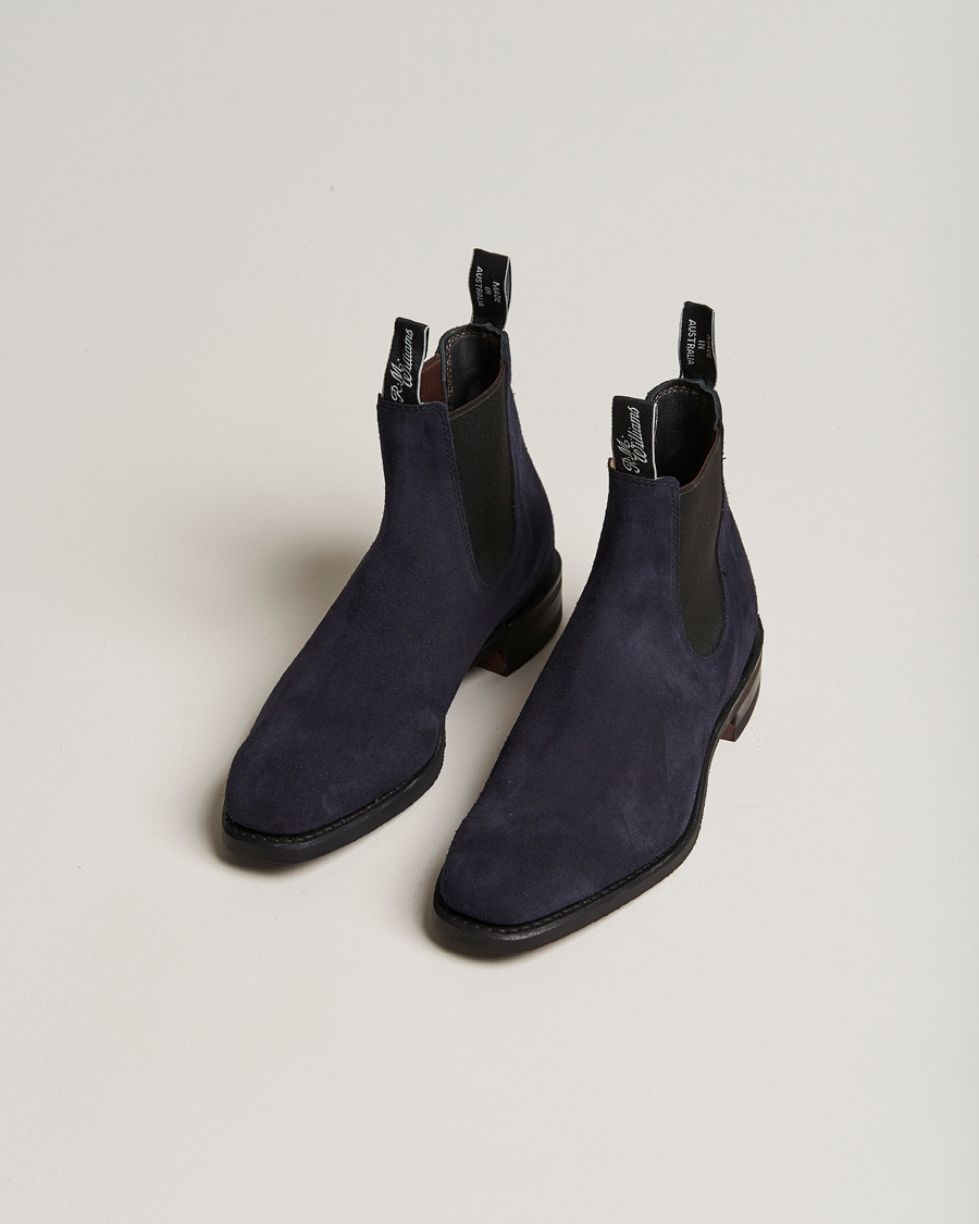 Hombres | R.M.Williams Blaxland G Boot Universe Navy Suede | R.M.Williams | Blaxland G Boot Universe Navy Suede