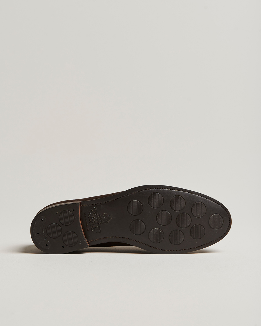 Hombres | Mocasines | Crockett & Jones | Harvard City Sole Dark Brown Suede