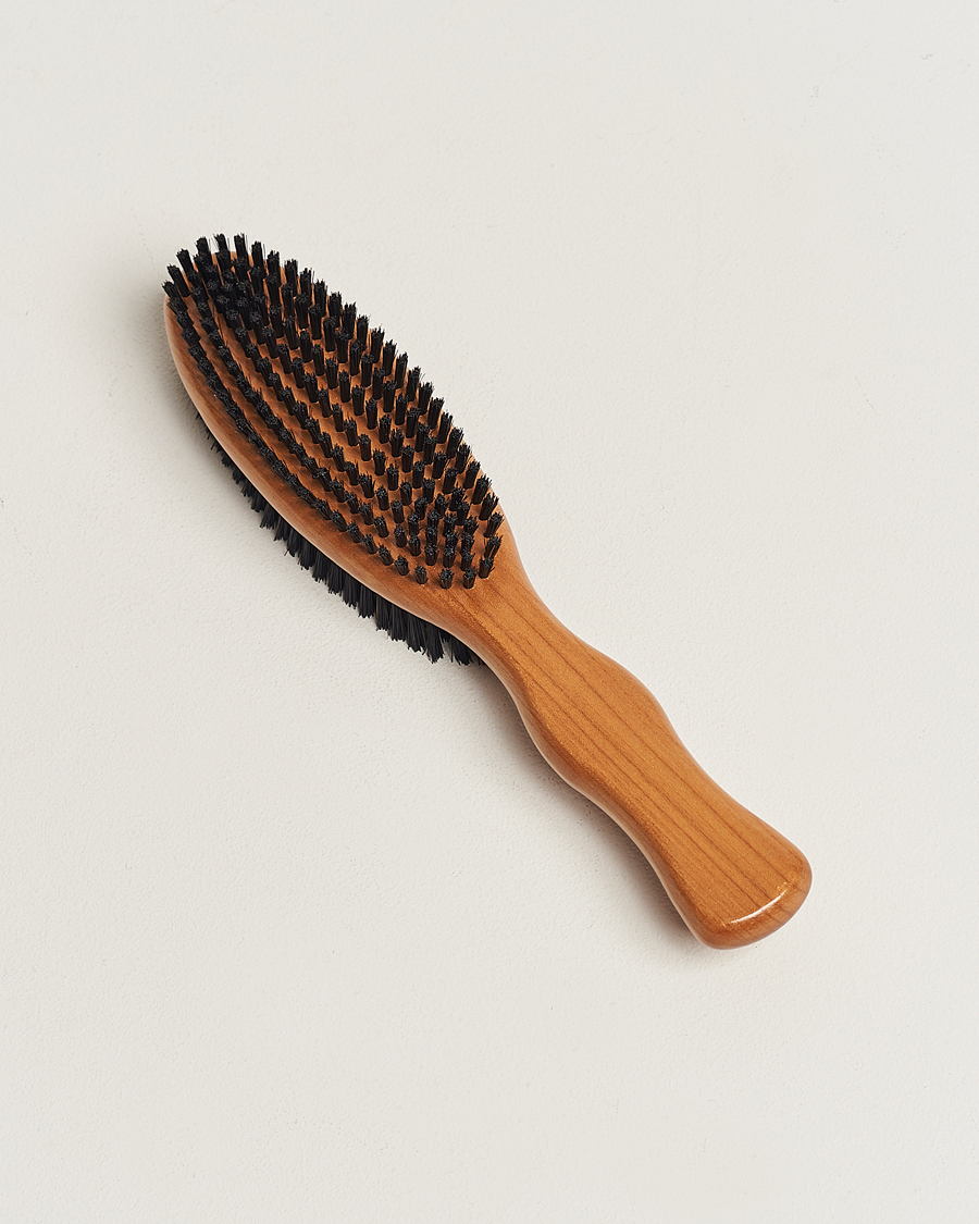 Hombres | Best of British | Kent Brushes | Cherry Wood Double Sided Clothing Brush