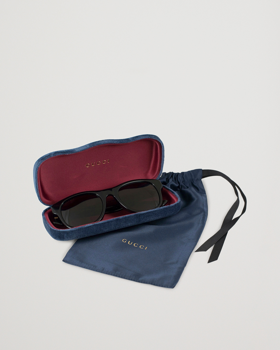 Hombres | Gucci GG0003S Sunglasses Black/Green/Grey | Gucci | GG0003S Sunglasses Black/Green/Grey