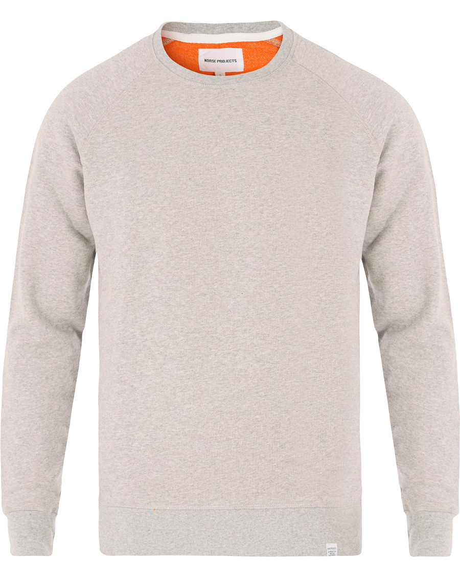 Hombres | Jerséis y prendas de punto | Norse Projects | Ketel Double Faced Sweatshirt Light Grey Melange