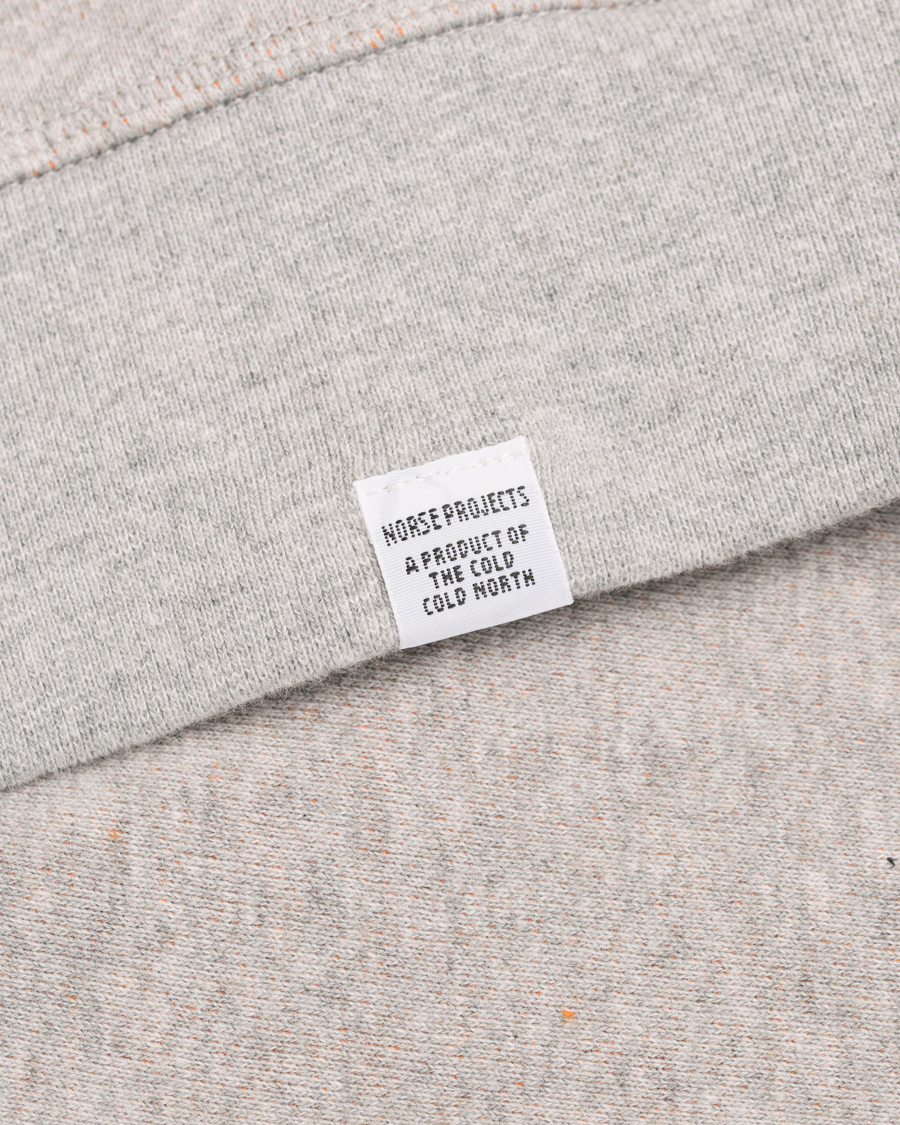 Hombres | Jerséis y prendas de punto | Norse Projects | Ketel Double Faced Sweatshirt Light Grey Melange