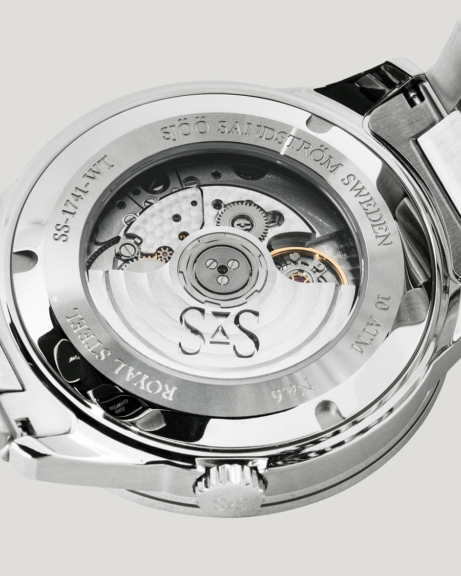 Hombres | Sjöö Sandström Royal Steel Worldtimer 41mm Black with Steel | Sjöö Sandström | Royal Steel Worldtimer 41mm Black with Steel