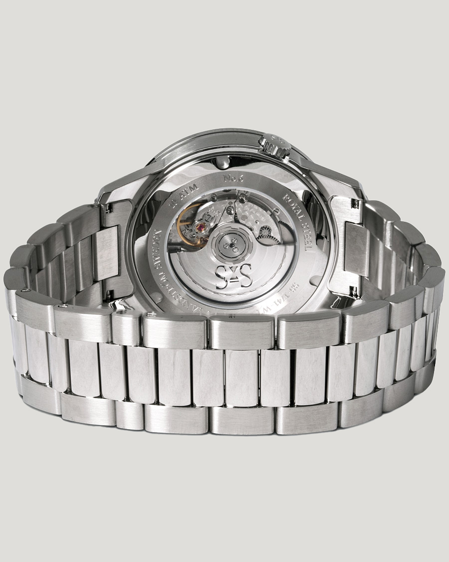Hombres | Sjöö Sandström Royal Steel Worldtimer 41mm Black with Steel | Sjöö Sandström | Royal Steel Worldtimer 41mm Black with Steel