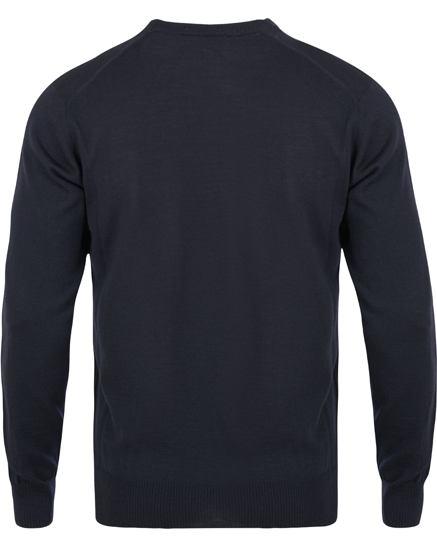 Hombres | Jerséis y prendas de punto | AMI | Crew Neck Logo Sweater Navy