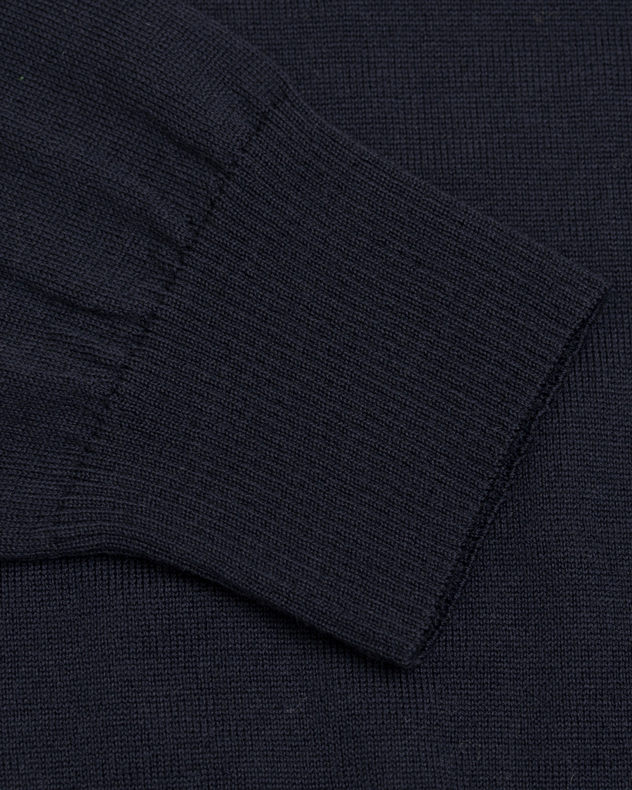 Hombres | Jerséis y prendas de punto | AMI | Crew Neck Logo Sweater Navy