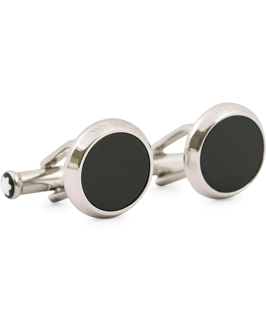 Hombres | Montblanc Meisterstück Steel Cufflinks Black Onyx | Montblanc | Meisterstück Steel Cufflinks Black Onyx