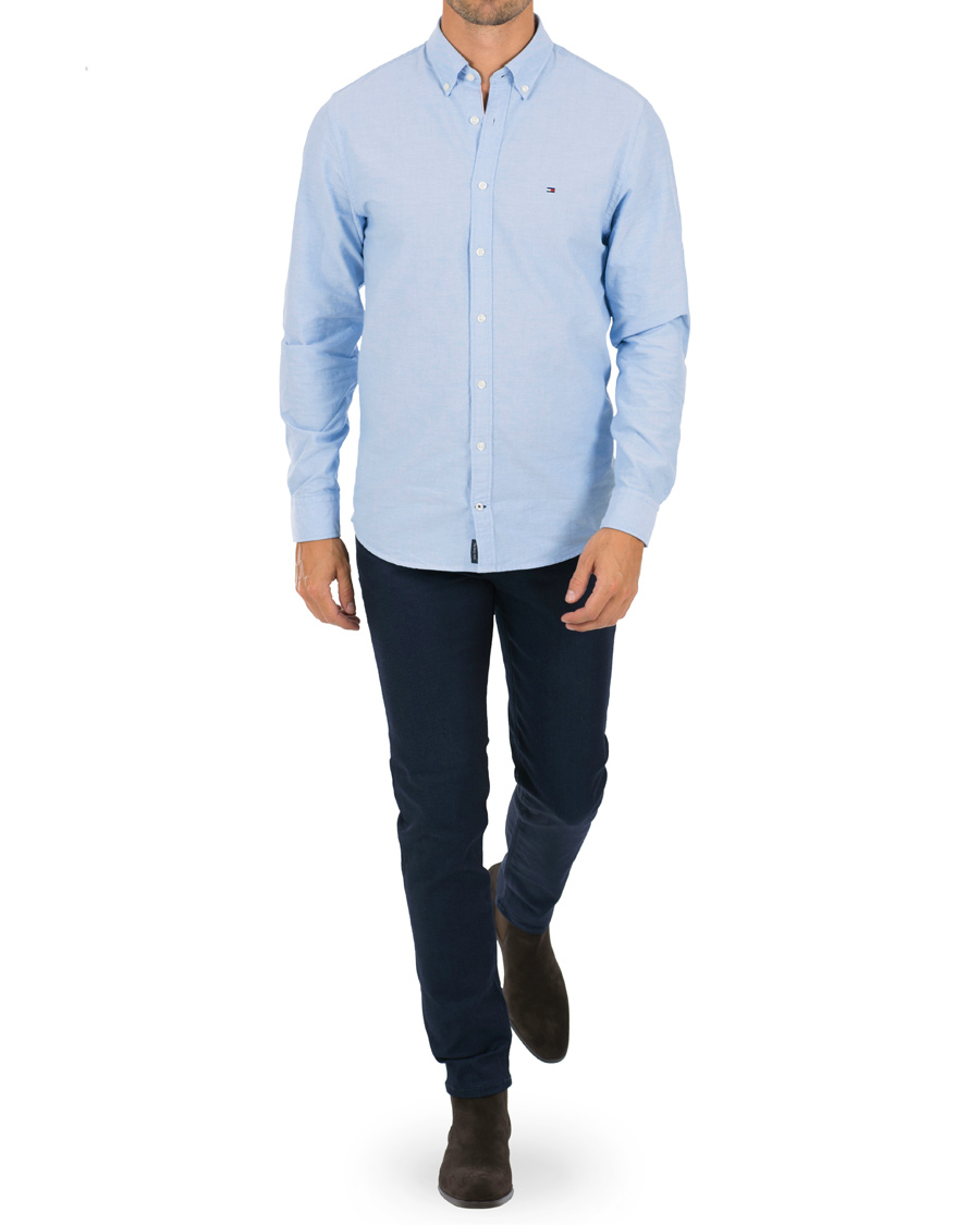 Hombres | Camisas | Tommy Hilfiger | New York Fit Engineered Oxford Shirt Blue