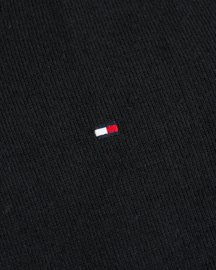 Hombres | Jerséis y prendas de punto | Tommy Hilfiger | Pima Cotton/Cashmere V-Neck Pullover Flag Black