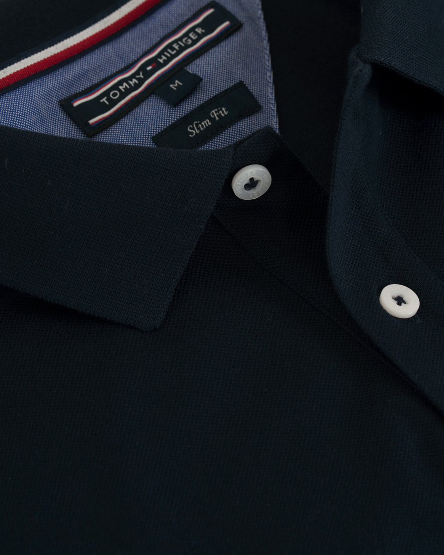 Hombres | Jerséis y prendas de punto | Tommy Hilfiger | Luxury Slim Fit Long Sleeve Polo Sky Captain