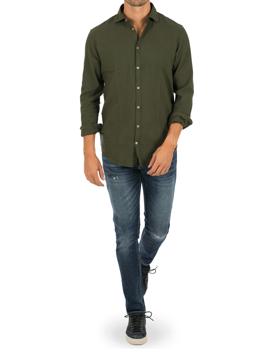 Hombres | Camisas | Massimo Alba | Canary Regular Fit Shirt Bosco