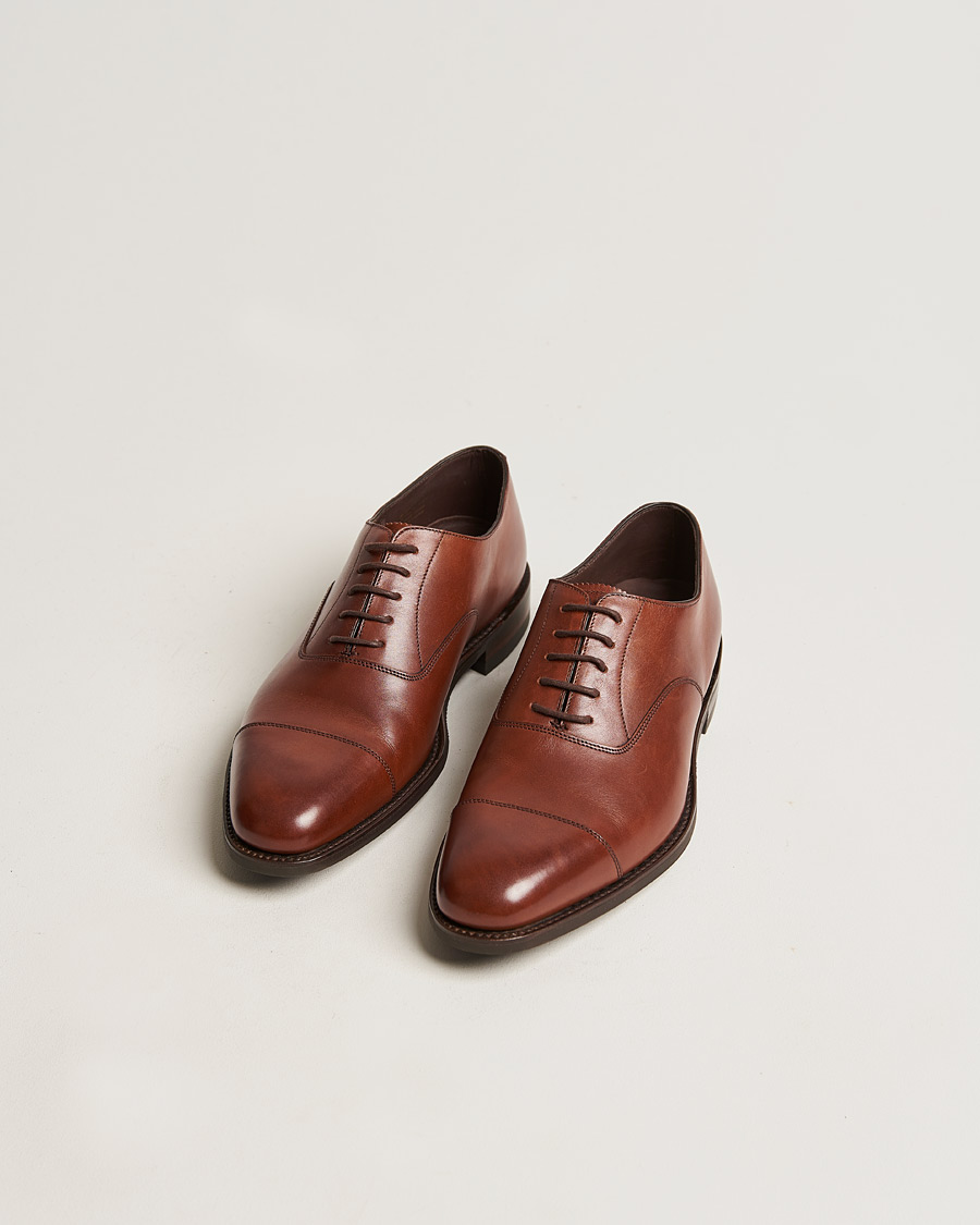 Hombres | Business & Beyond | Loake 1880 | Aldwych Single Dainite Oxford Brown Calf