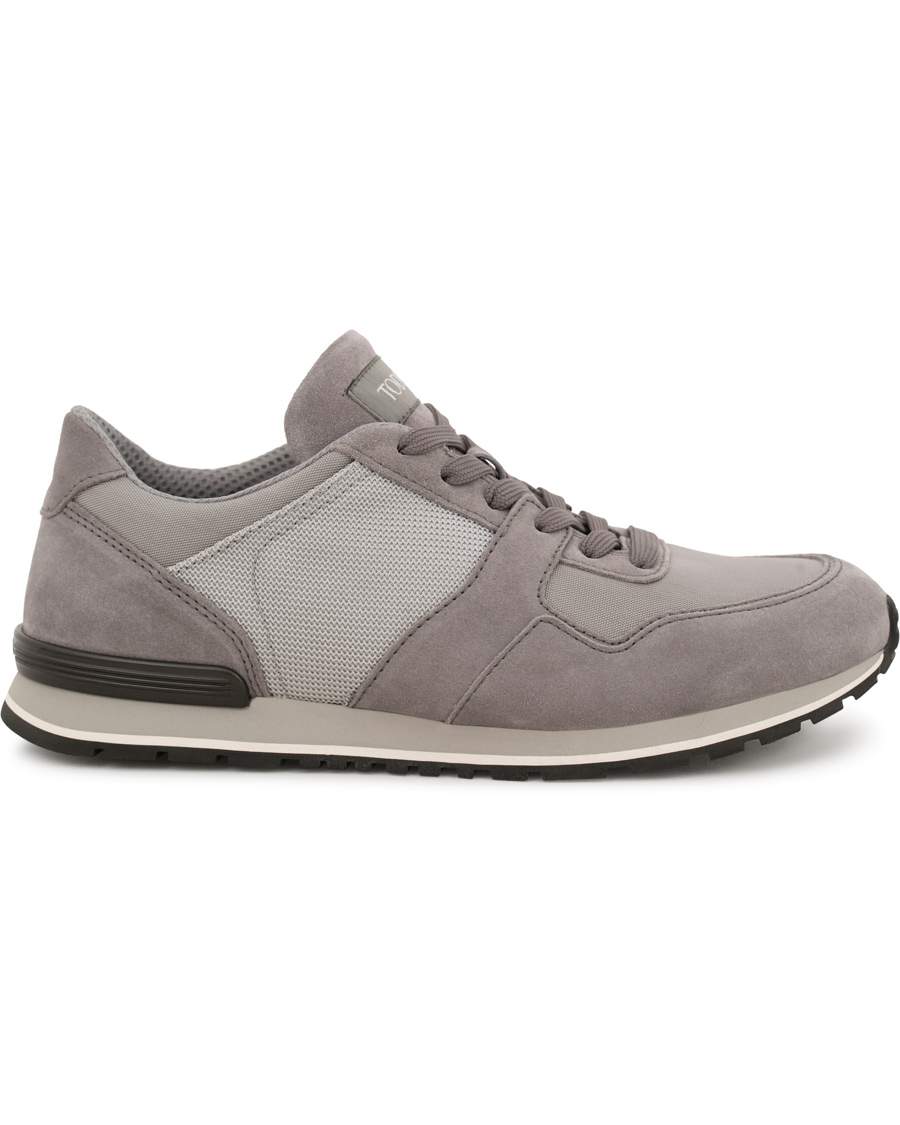 Hombres | Tod's Active Spoiler Running Sneaker Grey Suede | Tod's | Active Spoiler Running Sneaker Grey Suede