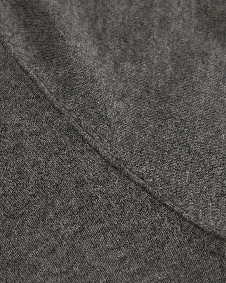 Hombres | Jerséis y prendas de punto | Filippa K | Cotton/Merino Roll Edge Sweater Grey Melange