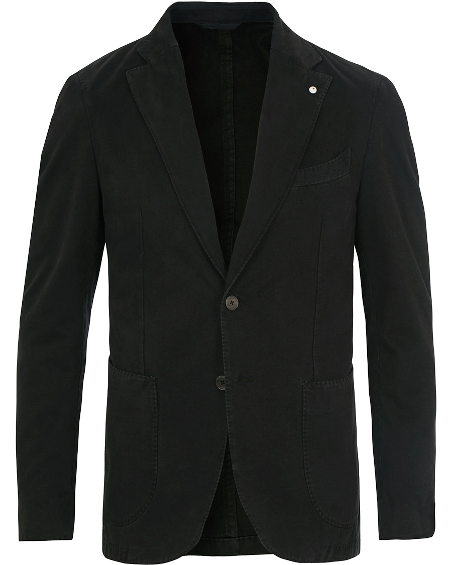 Hombres | Blazers | L.B.M. 1911 | Jack Slim Fit Cotton Blazer Black