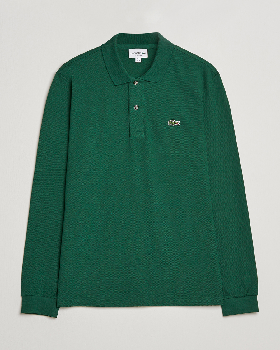 Hombres | Polos | Lacoste | Original Long Sleeve Polo Piké Green