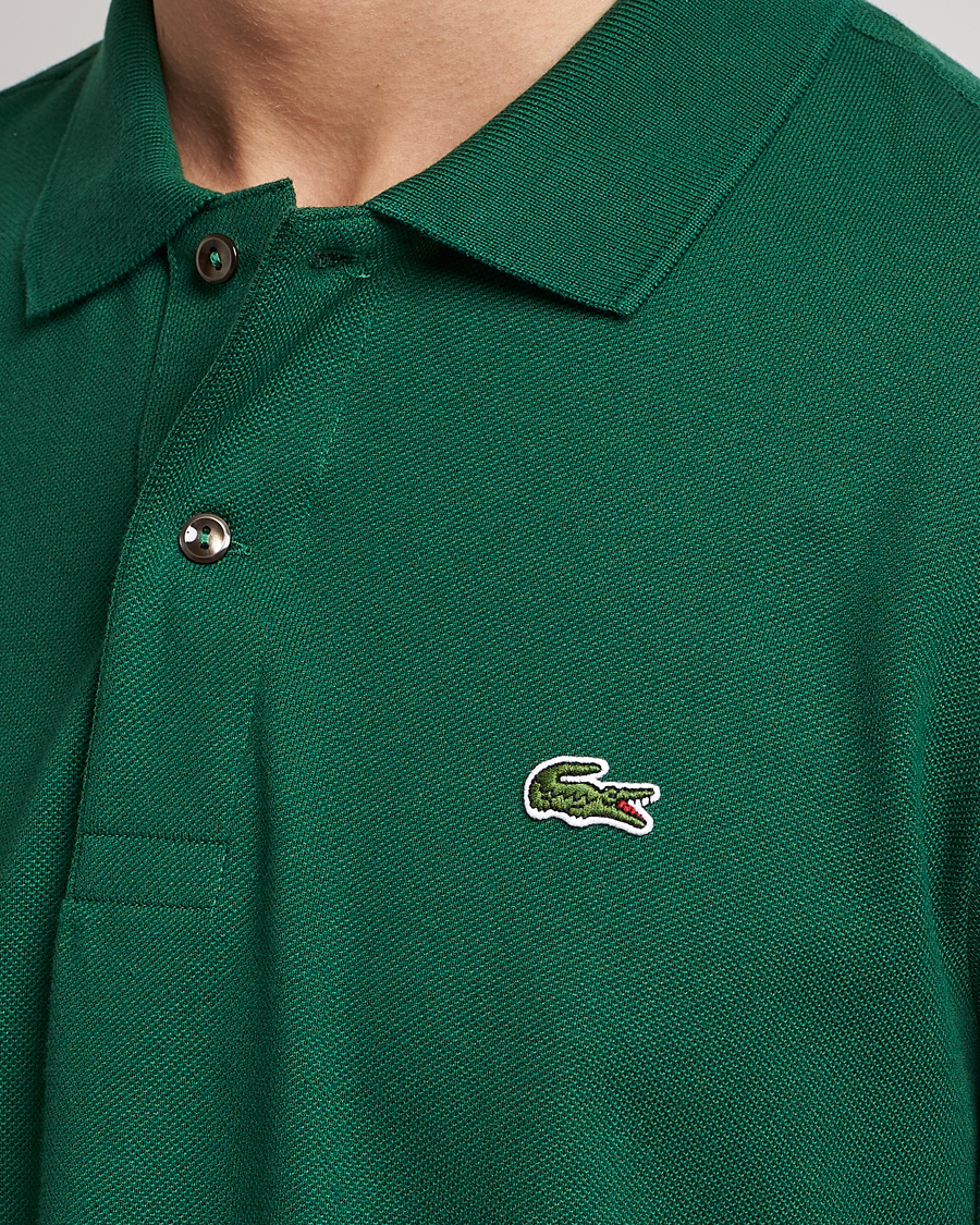 Hombres | Polos | Lacoste | Original Long Sleeve Polo Piké Green