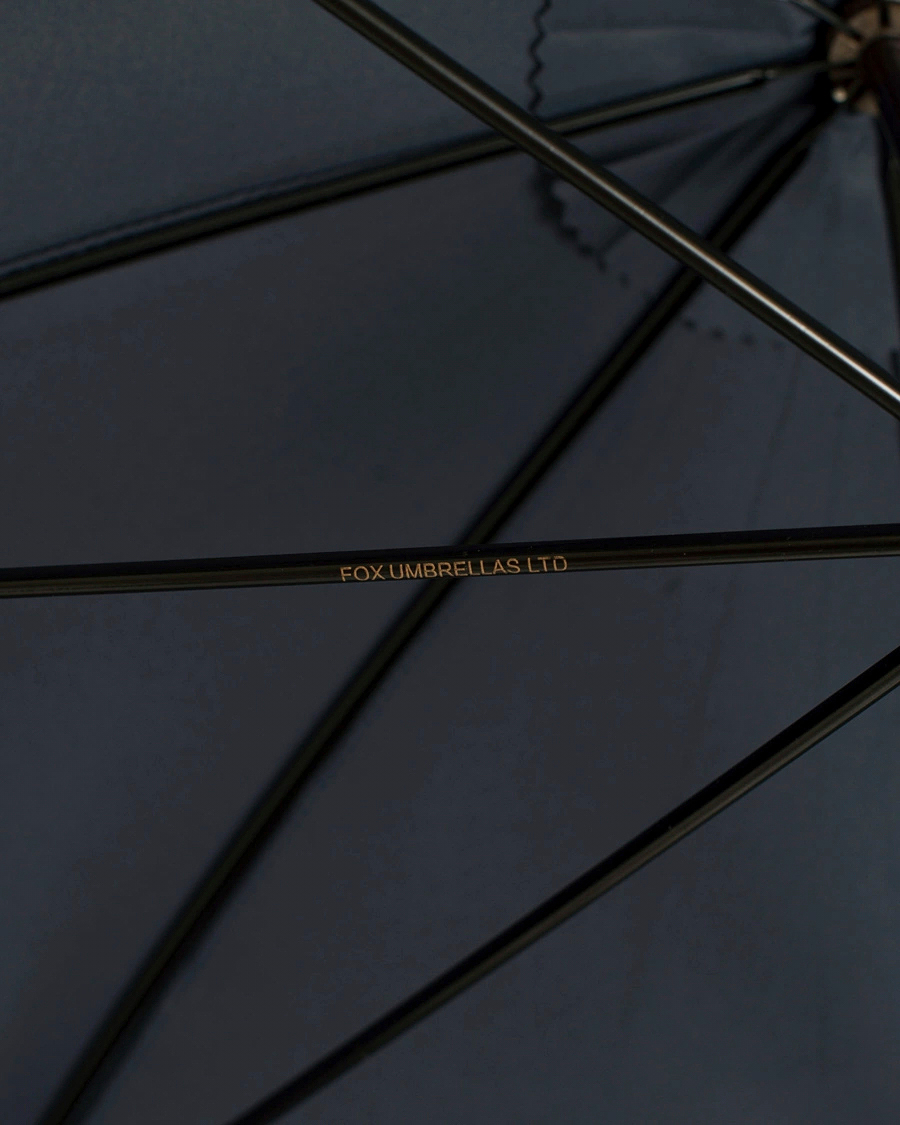 Hombres | Fox Umbrellas Silver Dog Umbrella Navy | Fox Umbrellas | Silver Dog Umbrella Navy