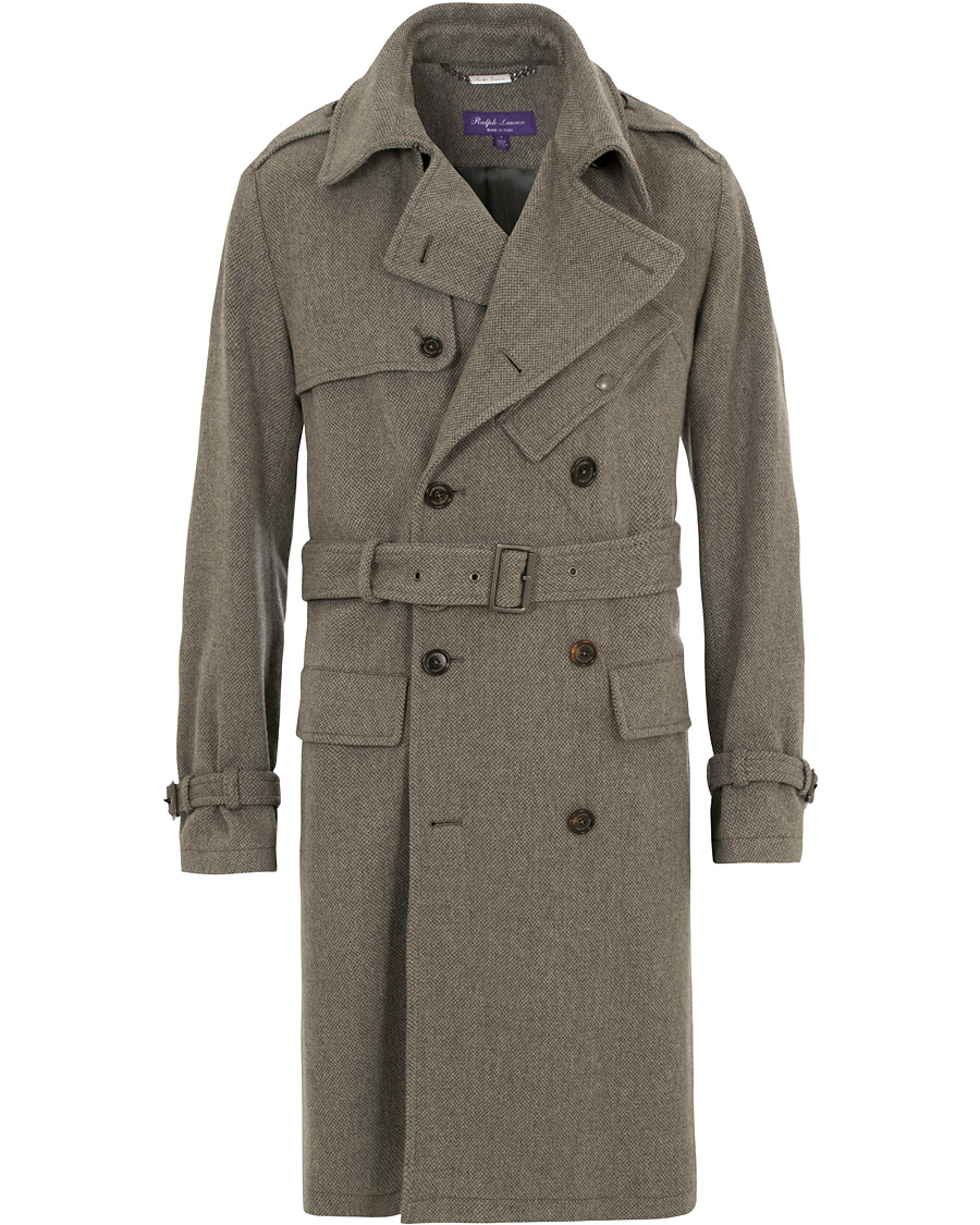 Hombres | Abrigos y chaquetas | Ralph Lauren Purple Label | Ingleton Trenchcoat Light Grey Melange