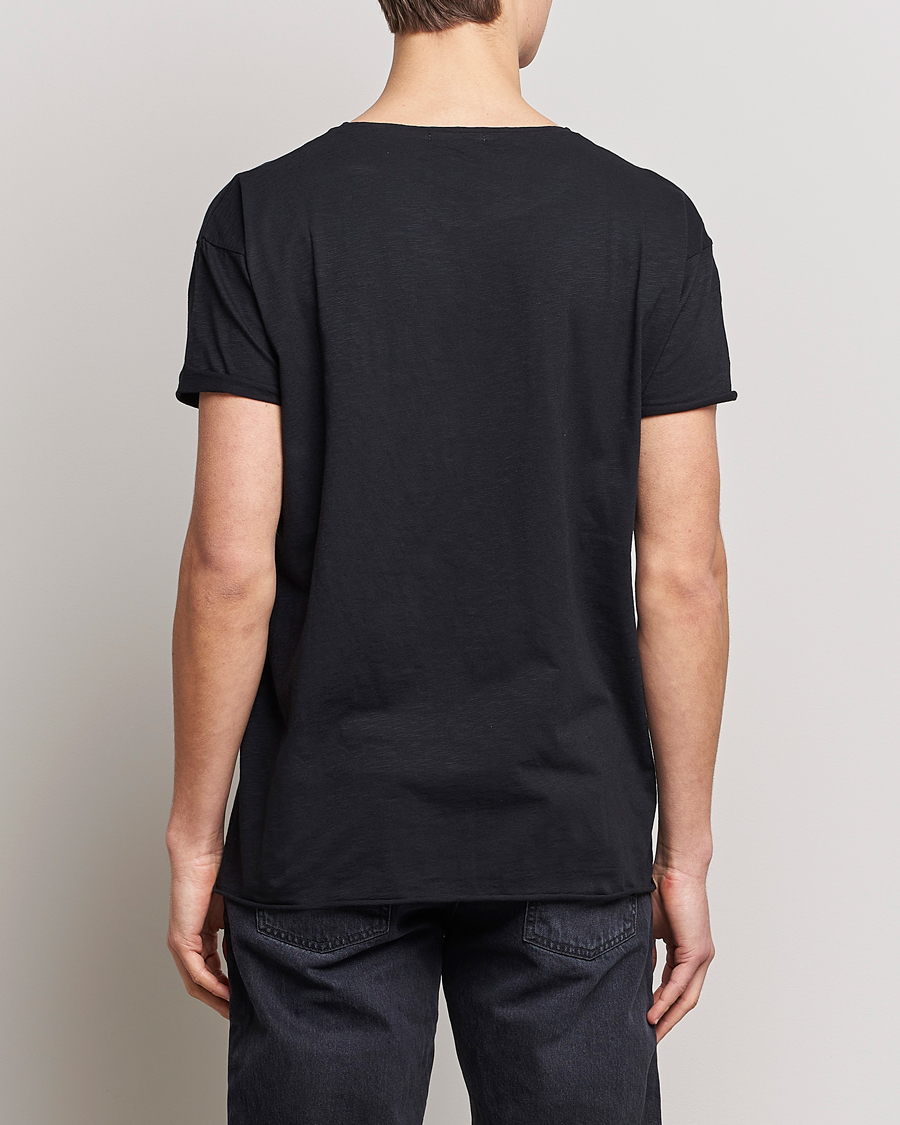 Hombres | Camisetas | Nudie Jeans | Roger Slub Crew Neck Tee Black