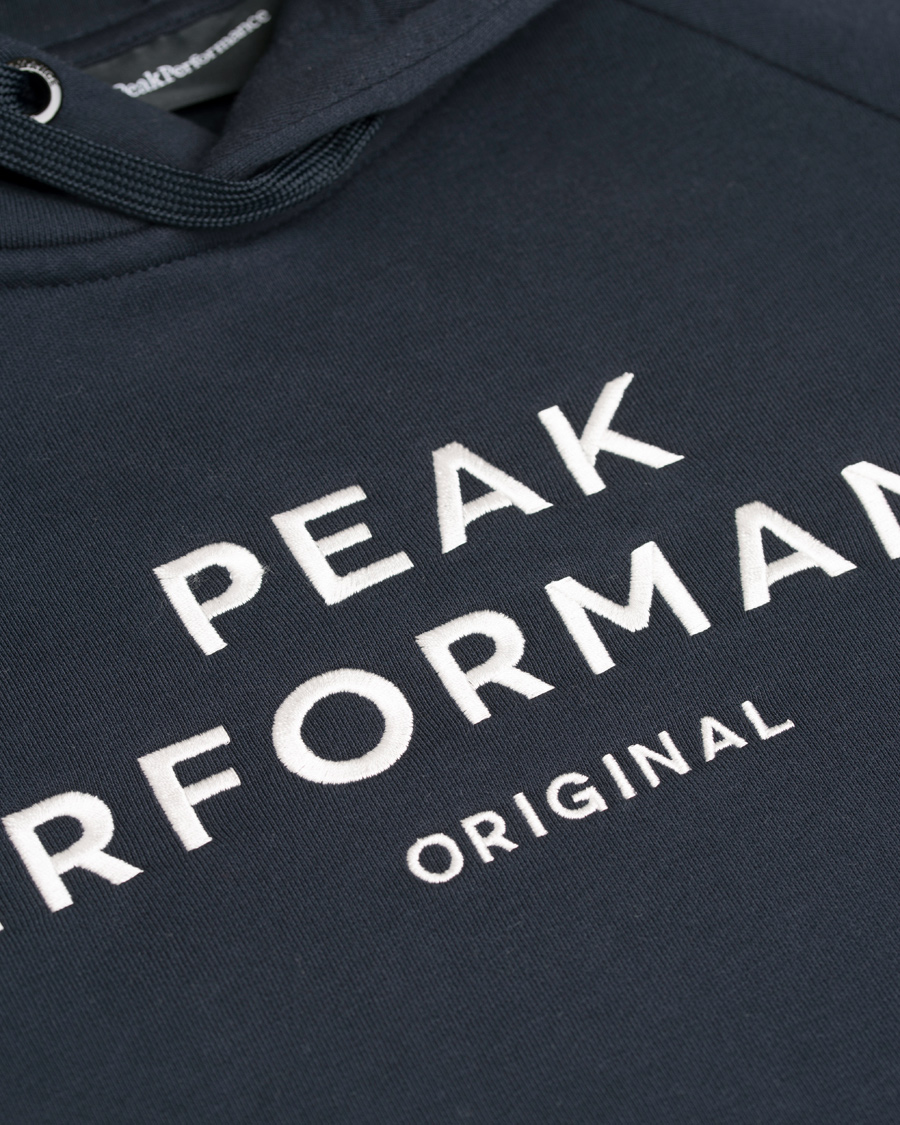 Hombres | Jerséis y prendas de punto | Peak Performance | M Logo Hoodie Navy