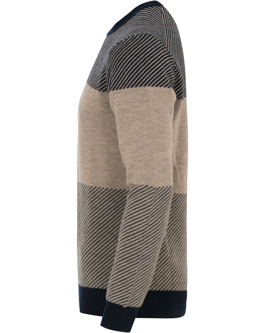 Hombres | Jerséis y prendas de punto | Aquascutum | Clapton Large Check Knit Navy