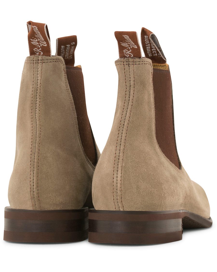 Hombres | R.M.Williams Wentworth G Boot Oatmeal Suede | R.M.Williams | Wentworth G Boot Oatmeal Suede