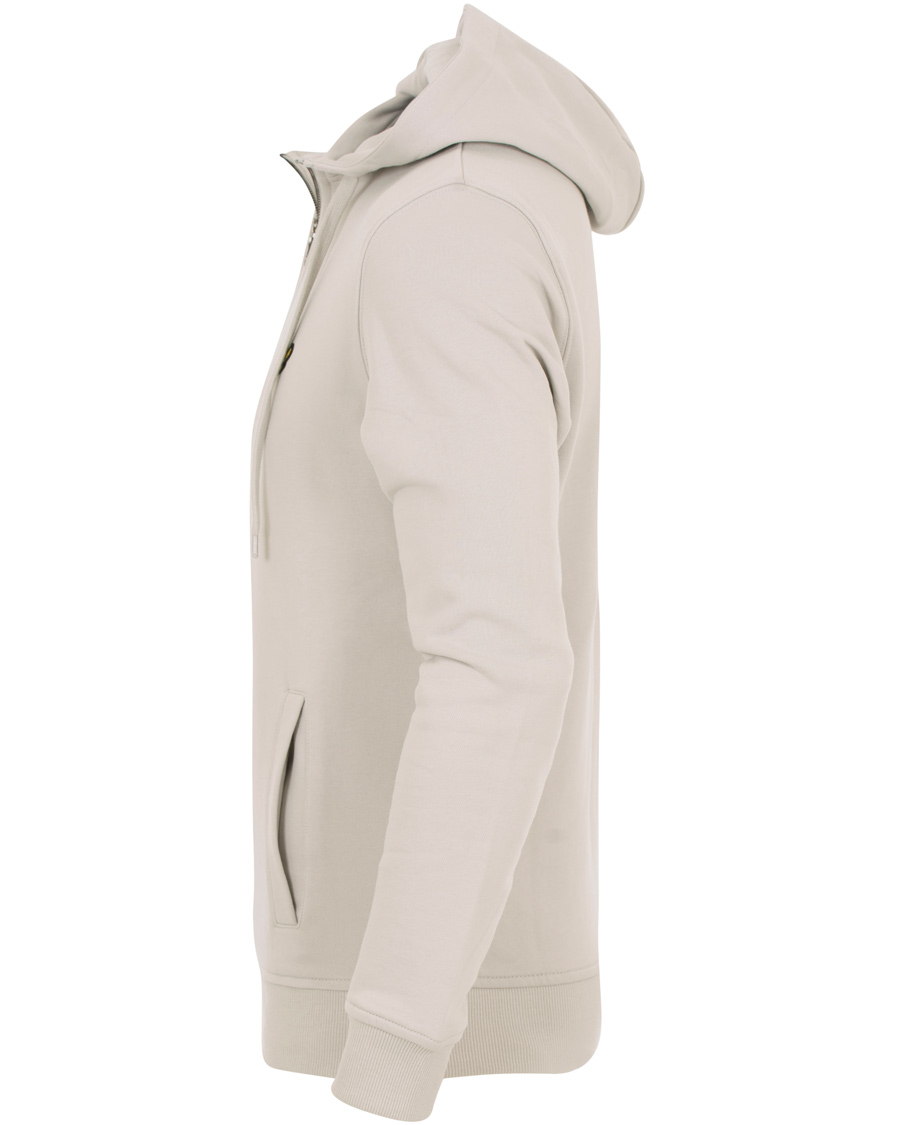 Hombres | Jerséis y prendas de punto | Lyle & Scott | Half Zip Hoodie Light Grey