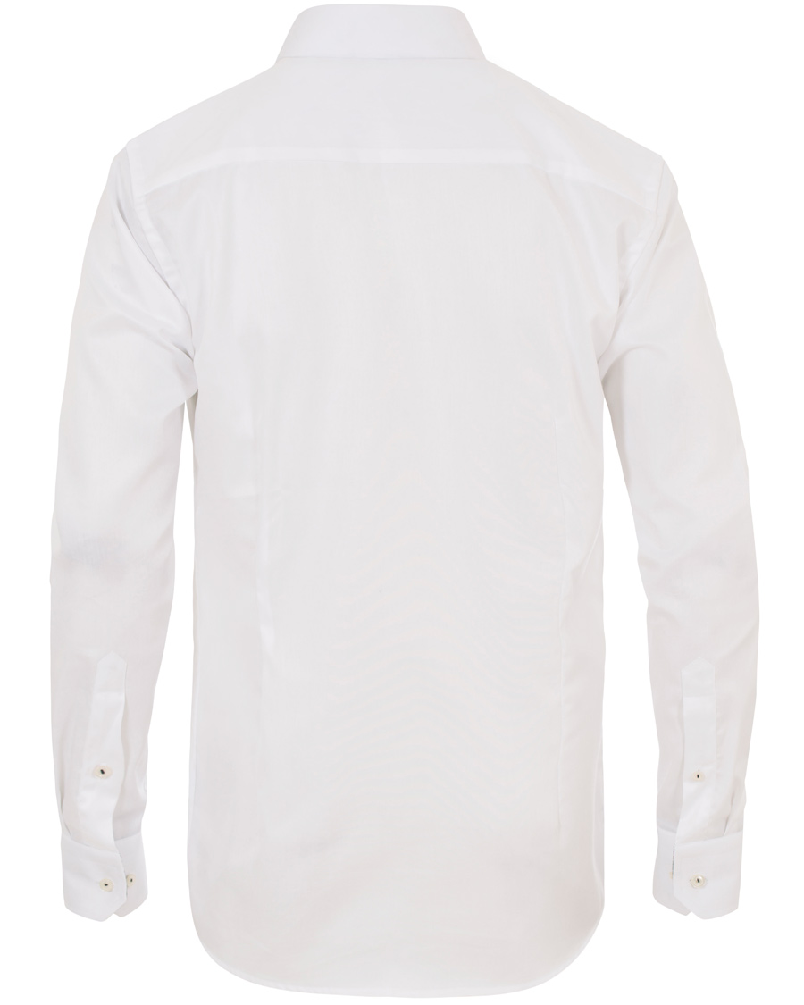 Hombres | Camisas | Eton | Super Sim Contrast Flower Shirt White